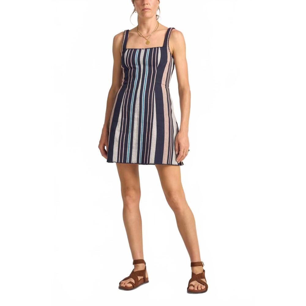 NEW ILIO NEMA jupiter mini dress in sparti stripe